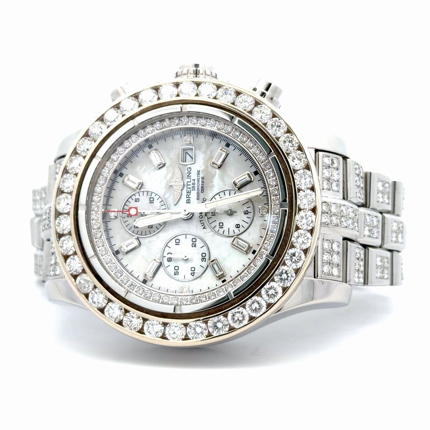 Mens Breitling Super Avenger Chronograph Diamond Watch