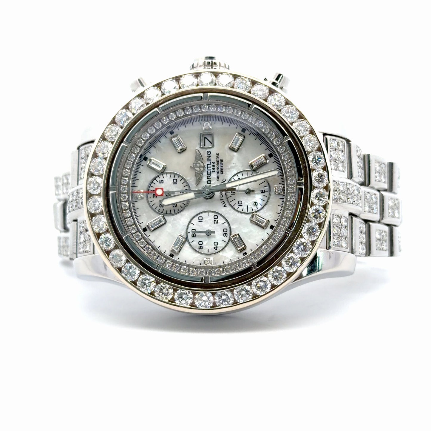 Mens Breitling Super Avenger Chronograph Diamond Watch