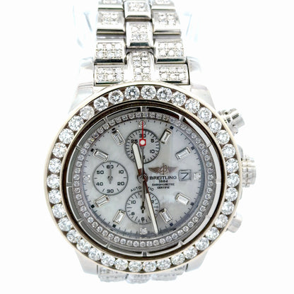 Mens Breitling Super Avenger Chronograph Diamond Watch