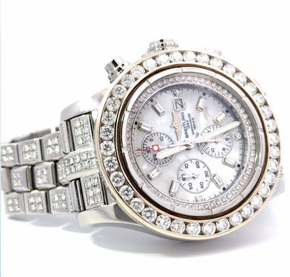 Mens Breitling Super Avenger Chronograph Diamond Watch
