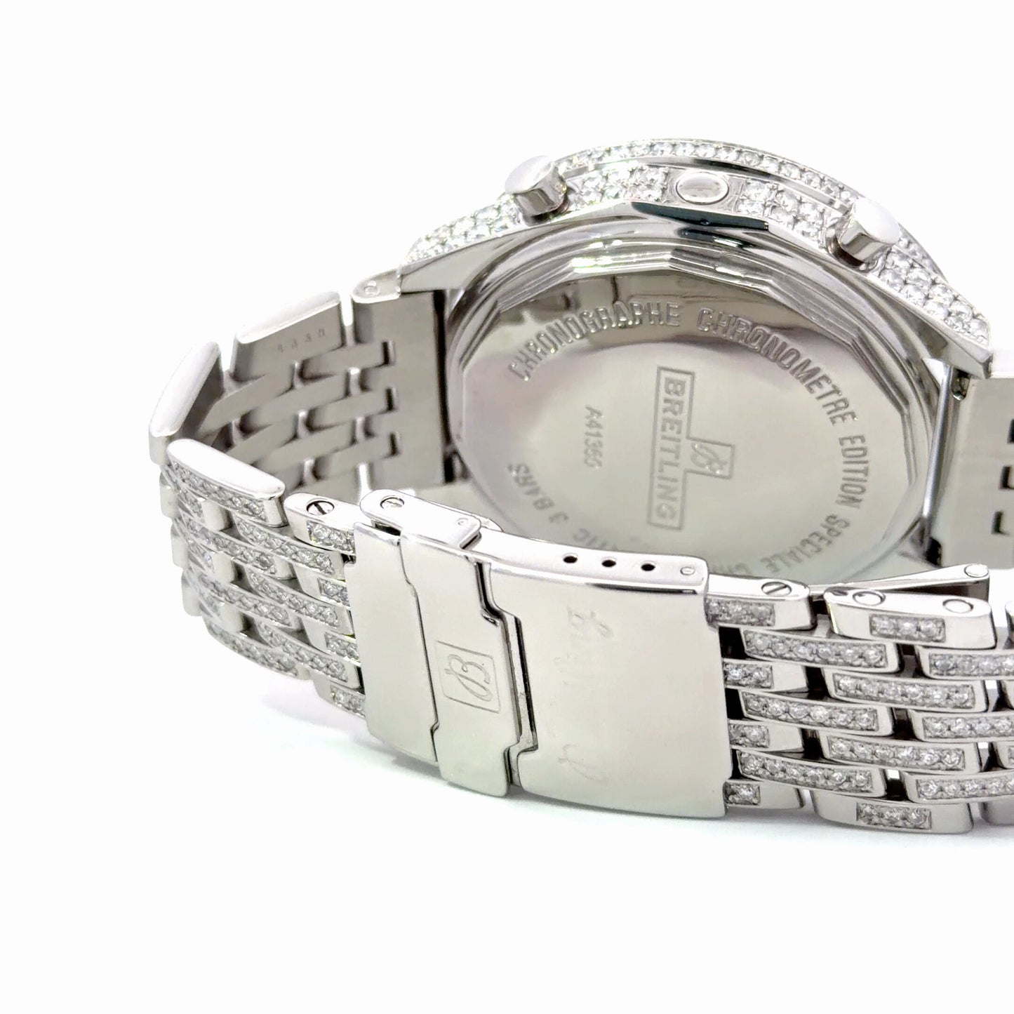 Mens Breitling Chrono-Matic Chronograph Limited Edition To 1000 World-Wide Diamond Watch