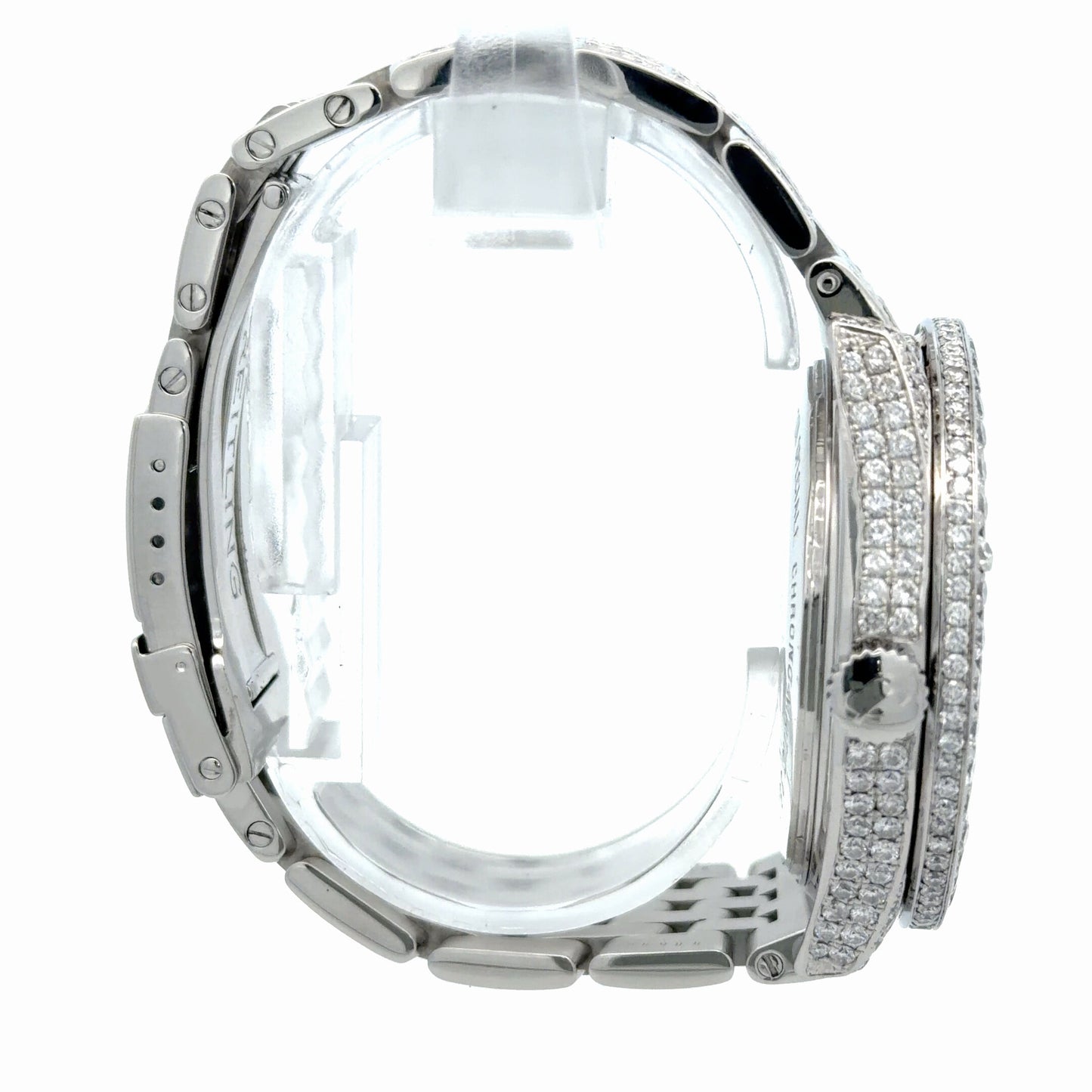 Mens Breitling Chrono-Matic Chronograph Limited Edition To 1000 World-Wide Diamond Watch