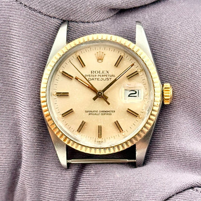 Rolex Datejust 36Mm 16013 Steel And Yellow Gold