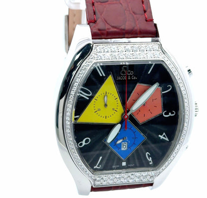 Mens Jacob & Co Quasar Chronograph Diamond Watch