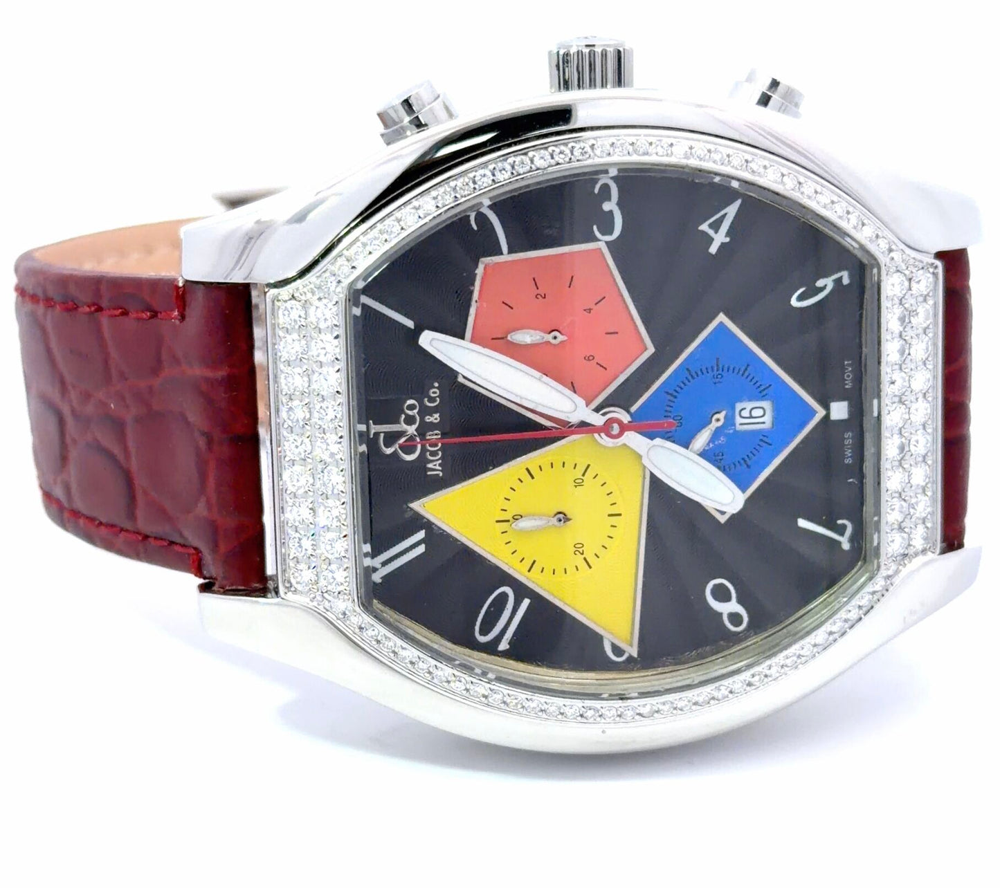 Mens Jacob & Co Quasar Chronograph Diamond Watch