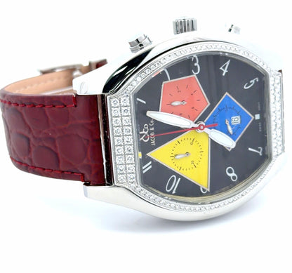 Mens Jacob & Co Quasar Chronograph Diamond Watch