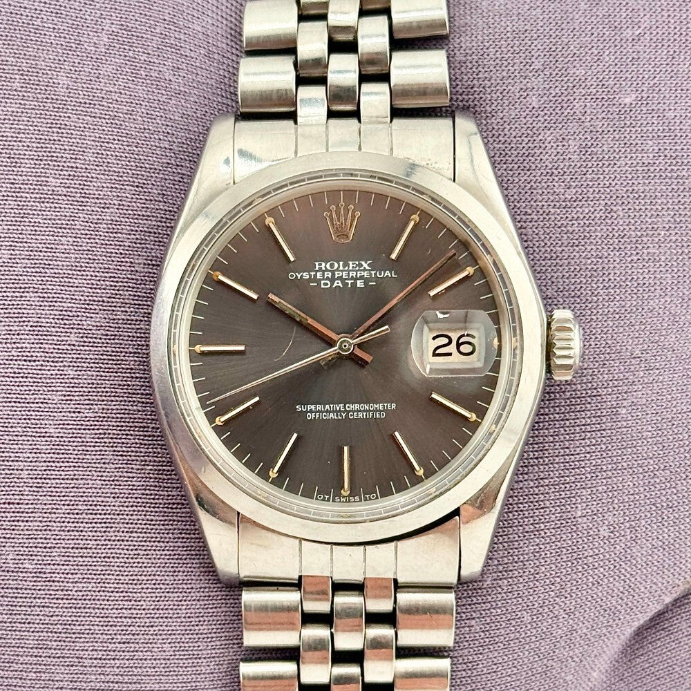 Rolex Date 34Mm 1500 Stainless Steel