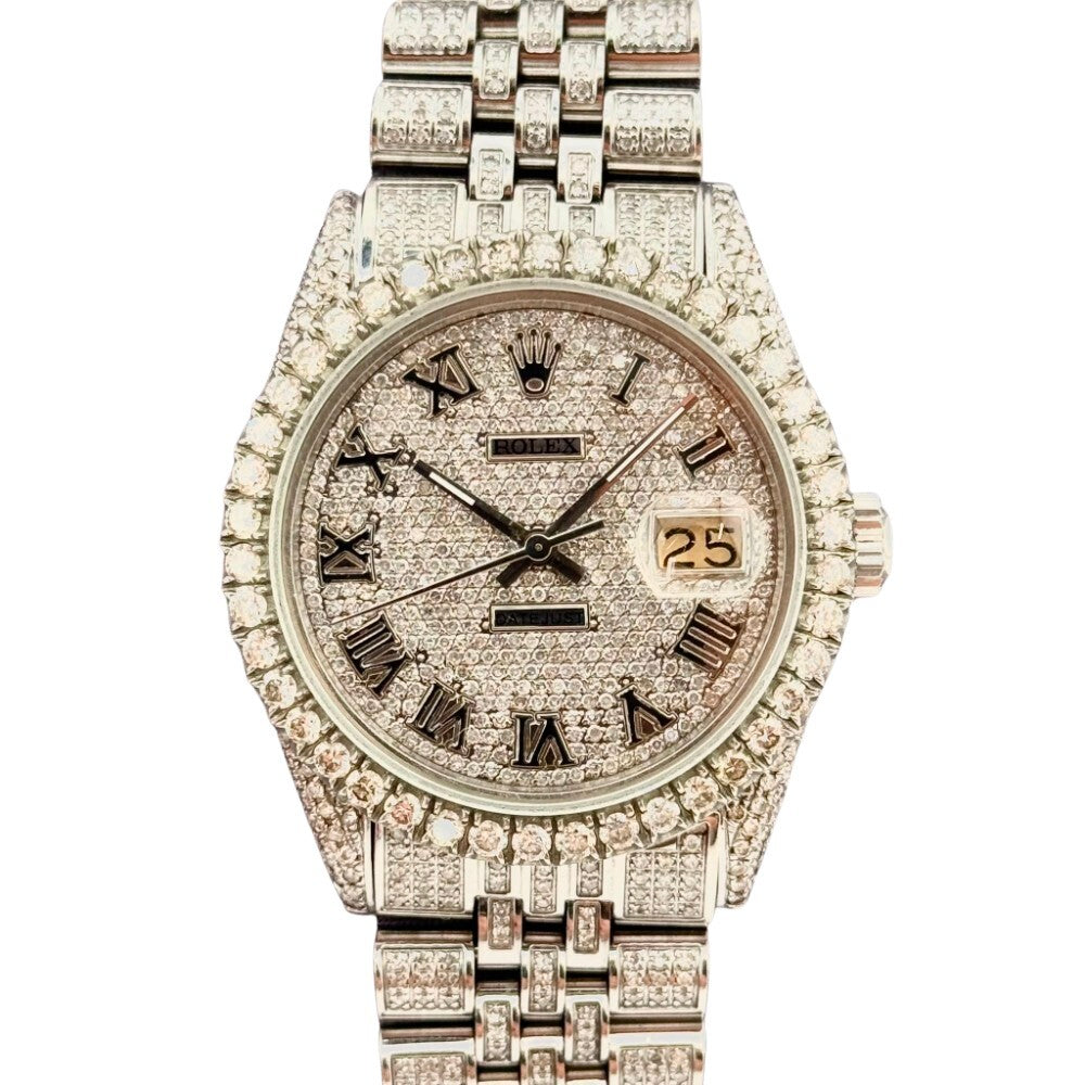 Rolex Datejust 36Mm 16014 Steel And White Gold