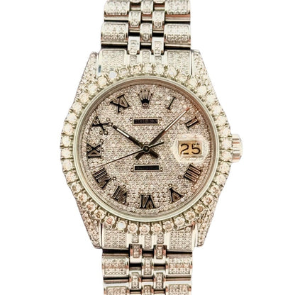 Rolex Datejust 36Mm 16014 Steel And White Gold