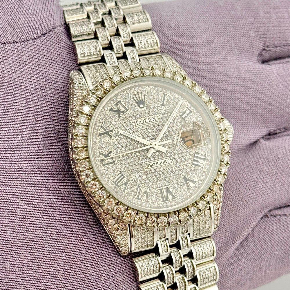 Rolex Datejust 36Mm 16014 Steel And White Gold