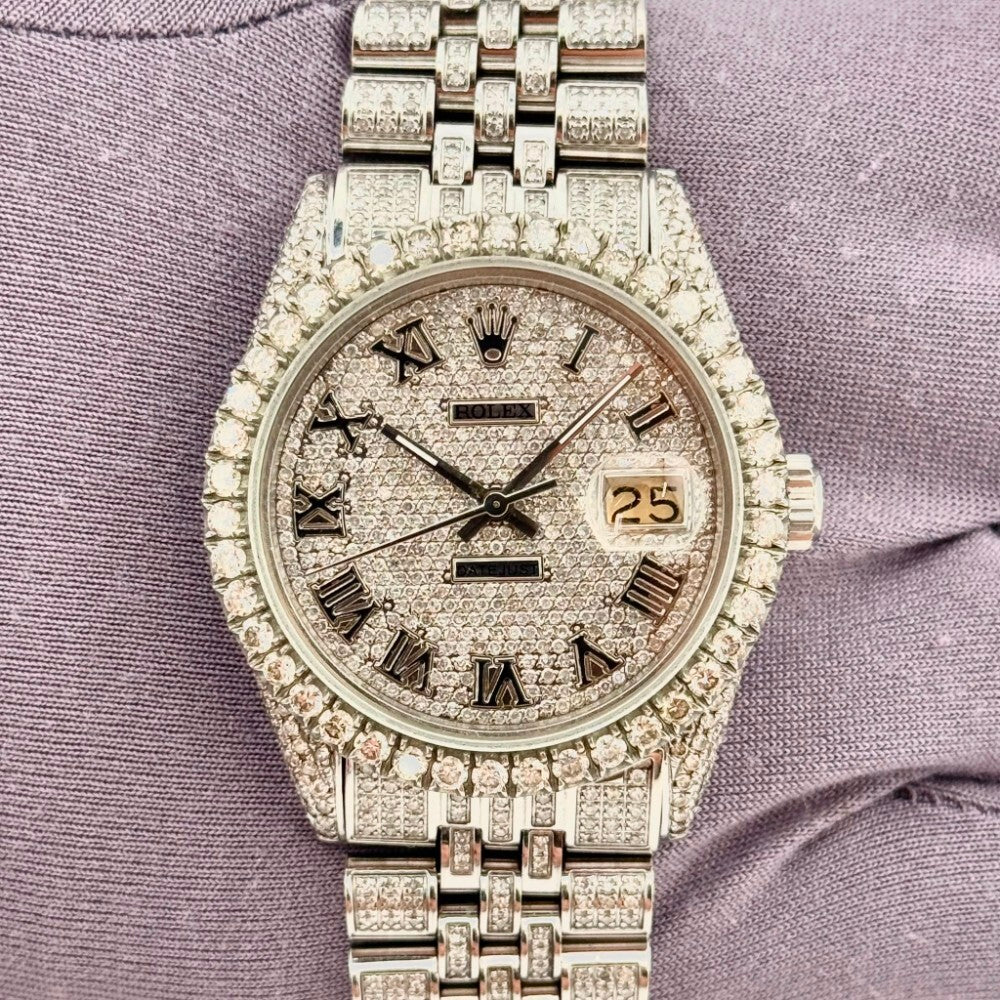 Rolex Datejust 36Mm 16014 Steel And White Gold