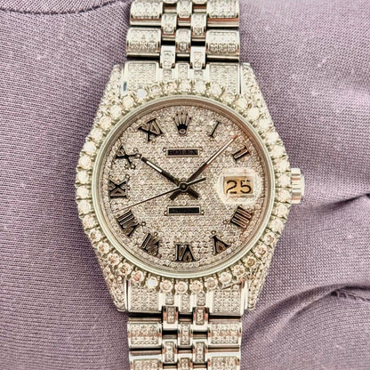 Rolex Datejust 36Mm 16014 Steel And White Gold