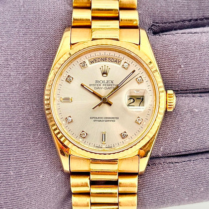 Rolex Day-Date 36Mm 18038 Yellow Gold