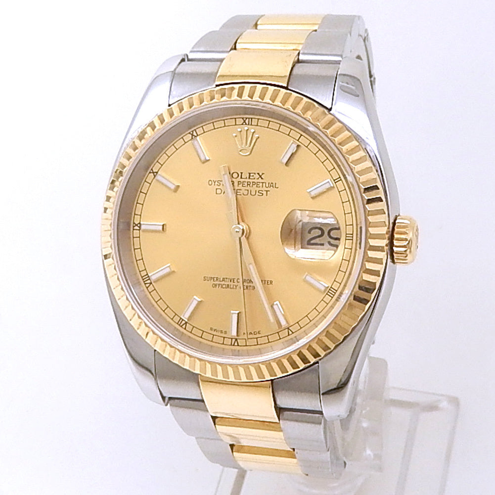 Rolex Datejust 36 Stainless Steel and Gold