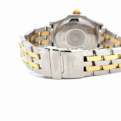 Mens Breitling Wings 18K Gold/Steel Automatic Watch