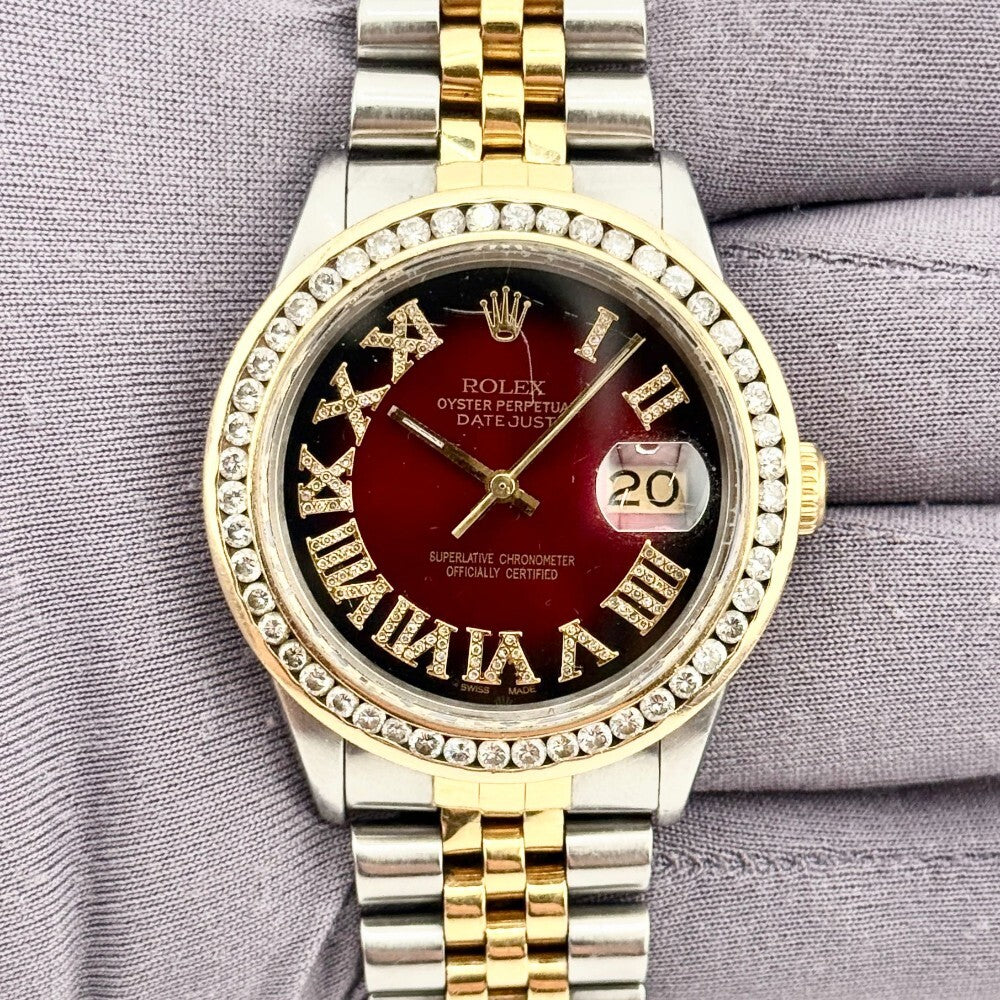 Rolex Datejust 36Mm 16013 Steel And Yellow Gold