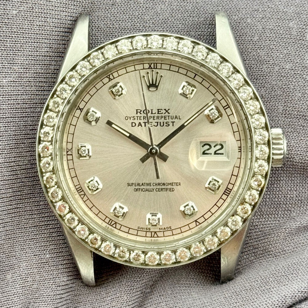 Rolex Datejust 36Mm 16014 Steel And White Gold
