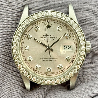 Rolex Datejust 36Mm 16014 Steel And White Gold