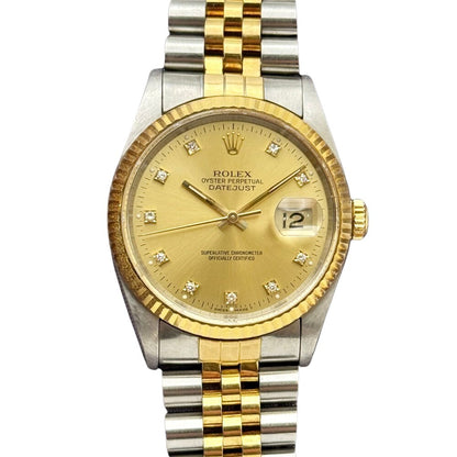 Rolex Datejust 36Mm 16013 Steel And Yellow Gold