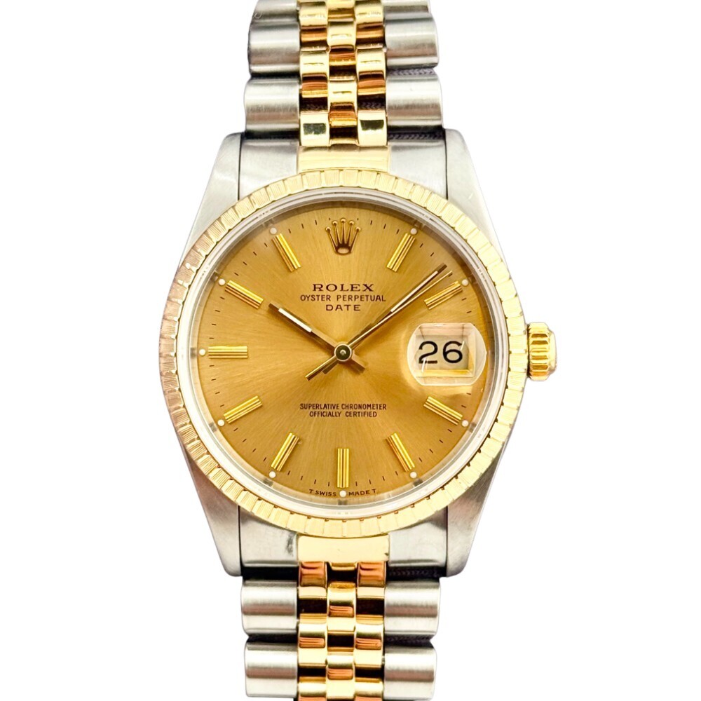 Rolex Date 34Mm 15223 Steel And Yellow Gold