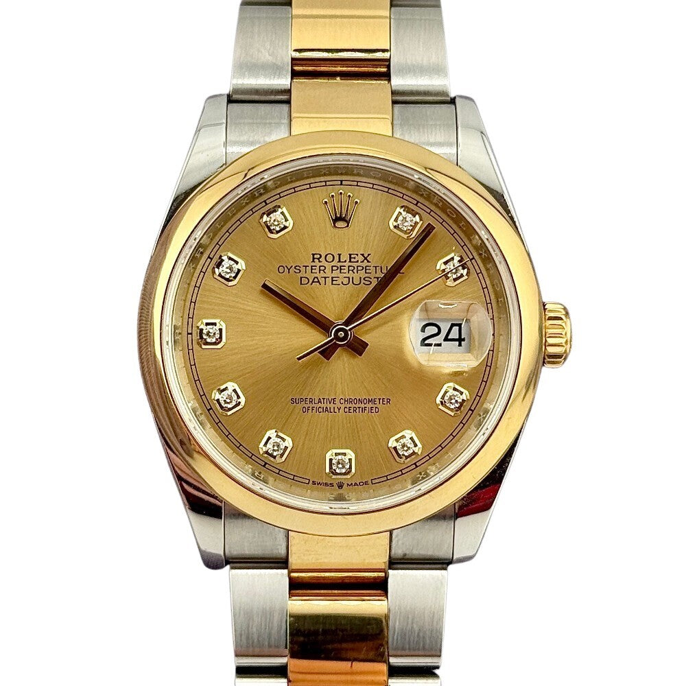 Rolex Datejust 36Mm 126203 Steel And Yellow Gold