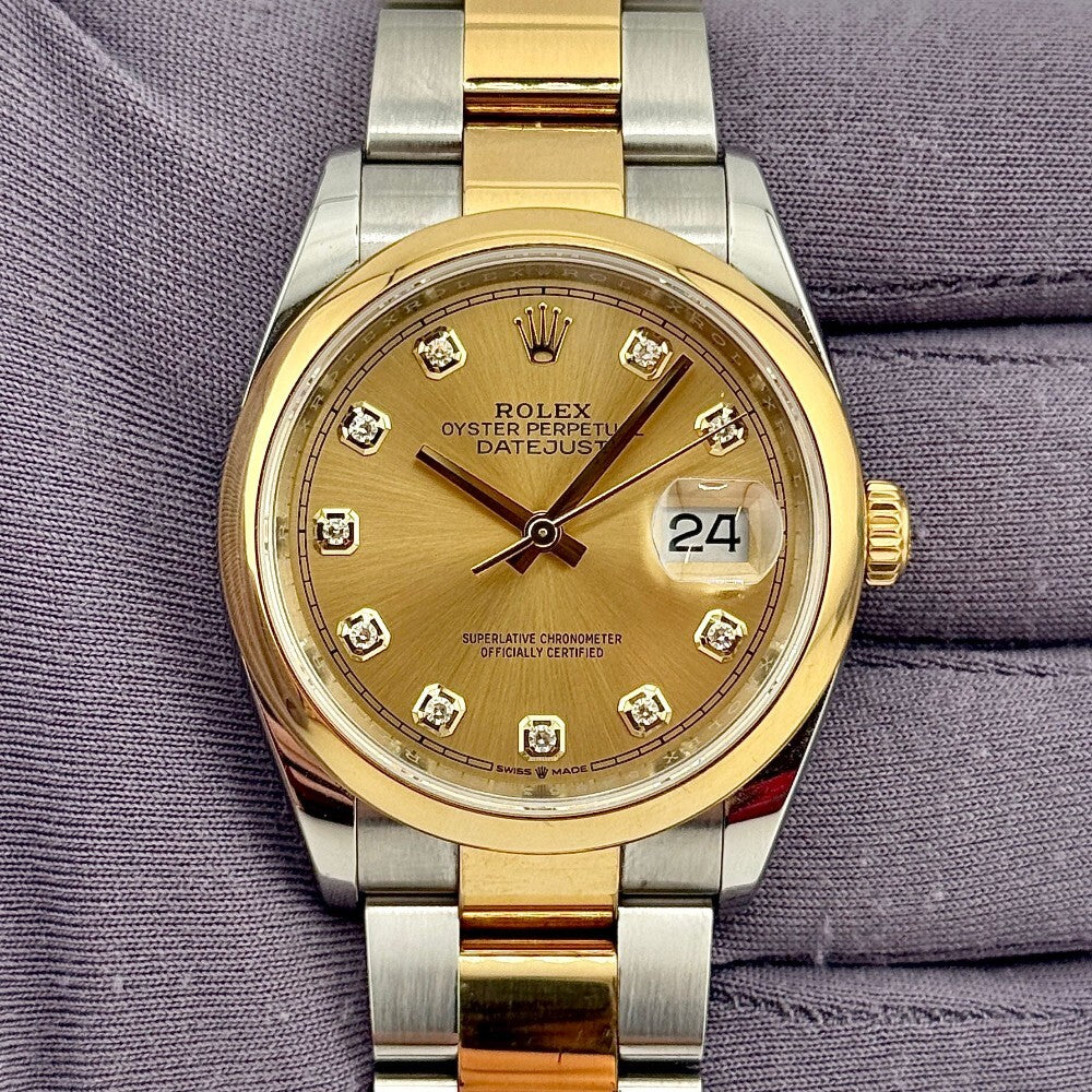 Rolex Datejust 36Mm 126203 Steel And Yellow Gold