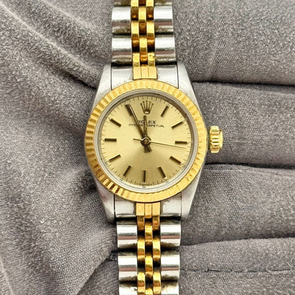 Rolex Oyster Perpetual 26Mm 76193 Steel And Yellow Gold