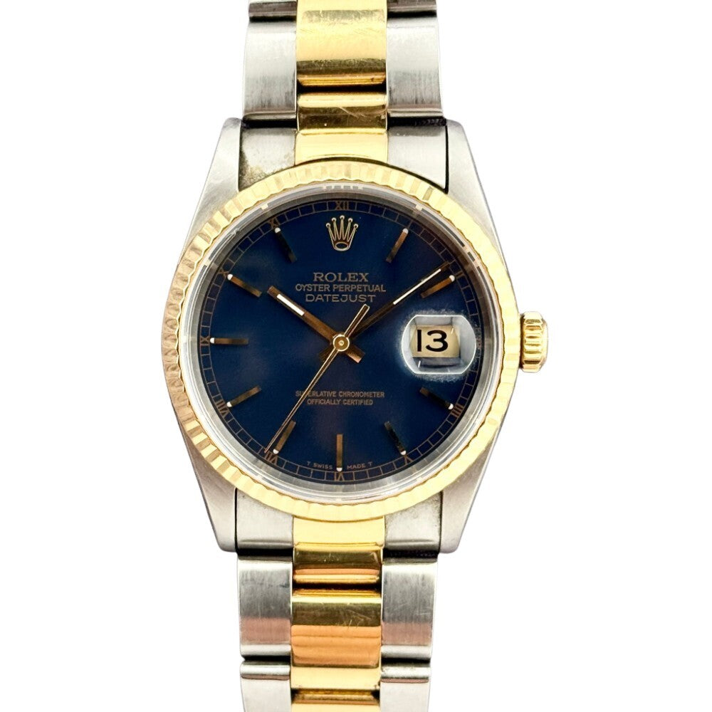 Rolex Datejust 36Mm 16233 Steel And Yellow Gold