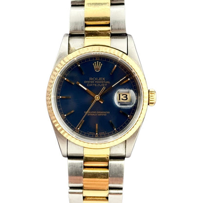 Rolex Datejust 36Mm 16233 Steel And Yellow Gold