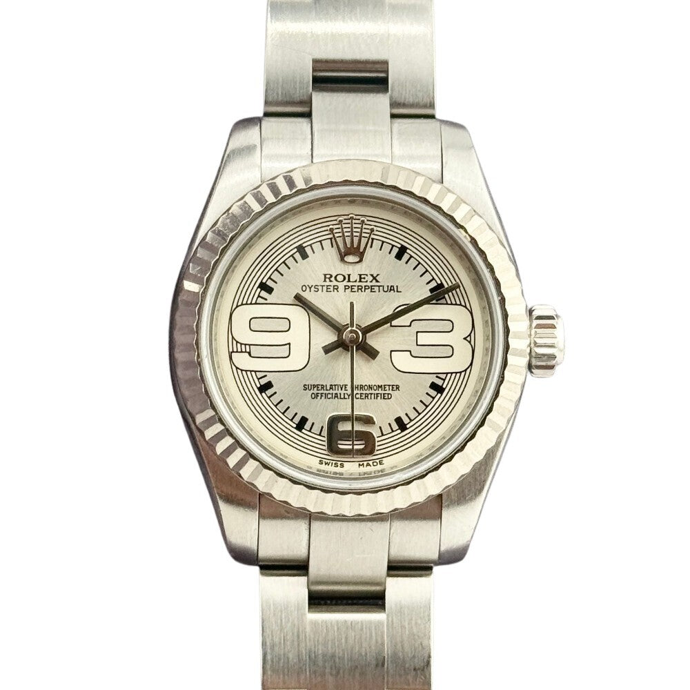 Rolex Oyster Perpetual 26Mm 176234 Steel And White Gold