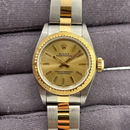 Rolex Oyster Perpetual 26Mm 67243 Steel And Yellow Gold