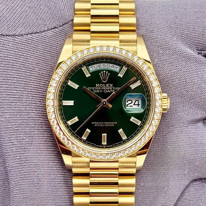 Rolex Day-Date 36Mm 128348Rbr Yellow Gold