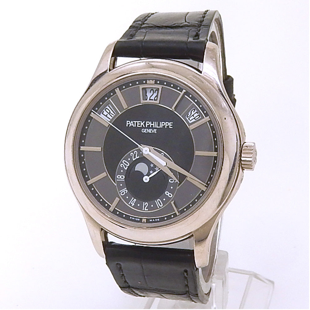 Patek Philippe Complications Annual Calendar Moon Phases LEATHER