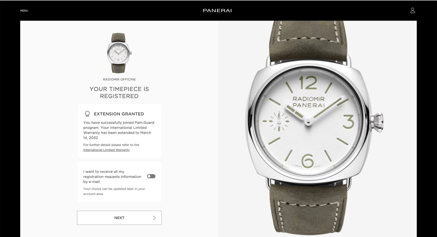 Mens Panerai Radiomir Officine Watch