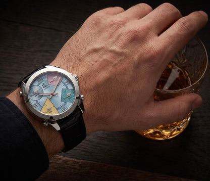 Mens Jacob & Co Five Time Zone JC Quartz Watch