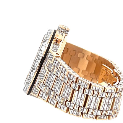 Mens Audemars Piguet Royal Oak Offshore 18K Gold Auto Chandelier Diamond Watch