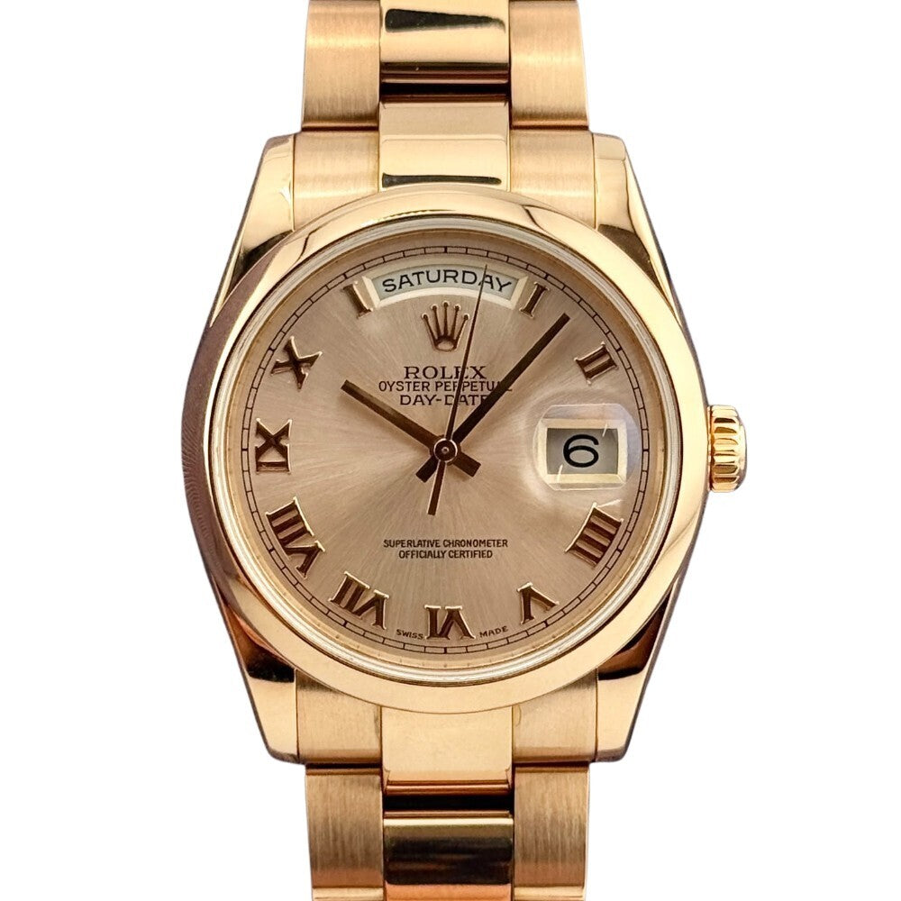 Rolex Day-Date 36Mm 118205 Rose Gold