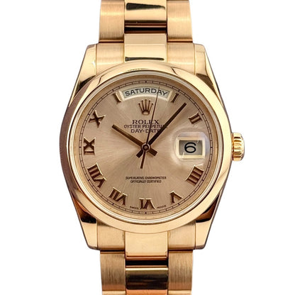 Rolex Day-Date 36Mm 118205 Rose Gold