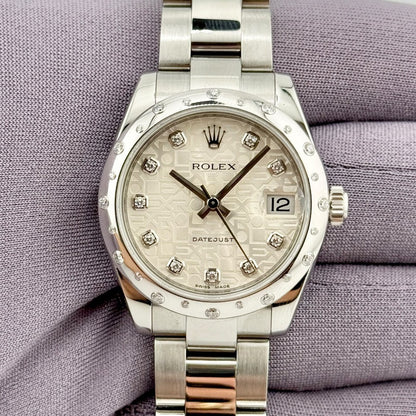 Rolex Datejust 31Mm 178344 Steel And White Gold