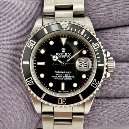 Rolex Submariner 168000 Stainless Steel