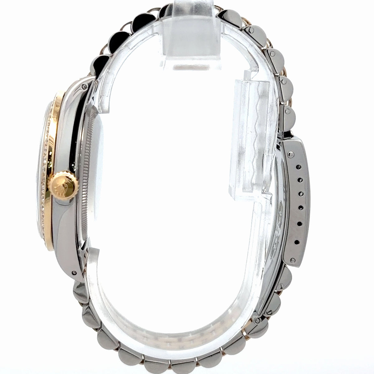 Mens Rolex Datejust 18K Gold / Steel Diamond Watch