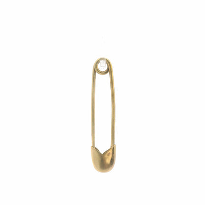 14K Yellow Gold Safety Pin Pendant, Dainty Minimalist Charm, Unique Piece
