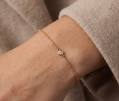 Tiffany & Co. Elsa Peretti 18K Yellow Gold Diamond By The Yard Bracelet