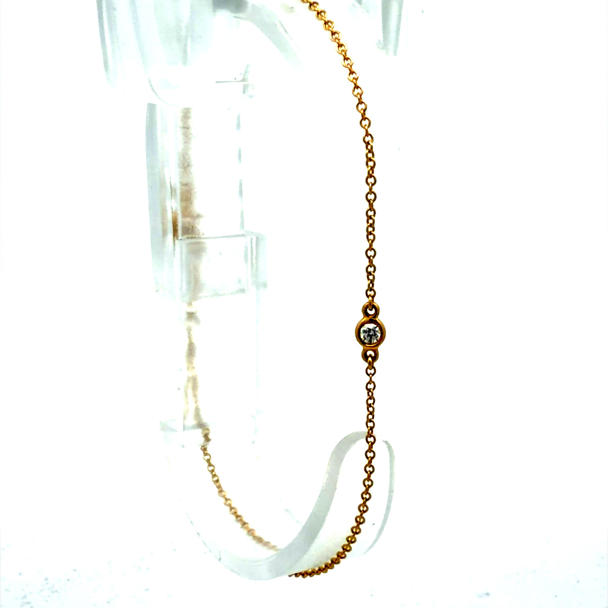 Tiffany & Co. Elsa Peretti 18K Yellow Gold Diamond By The Yard Bracelet