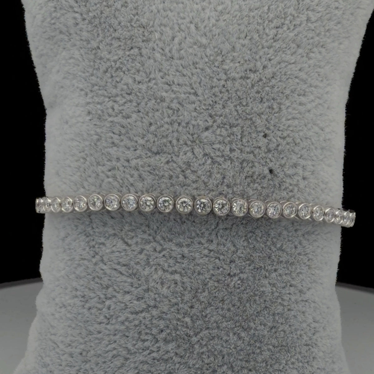 14K White and Yellow Gold Diamond Bar Bracelet, 1.56 CTW Lab-Grown