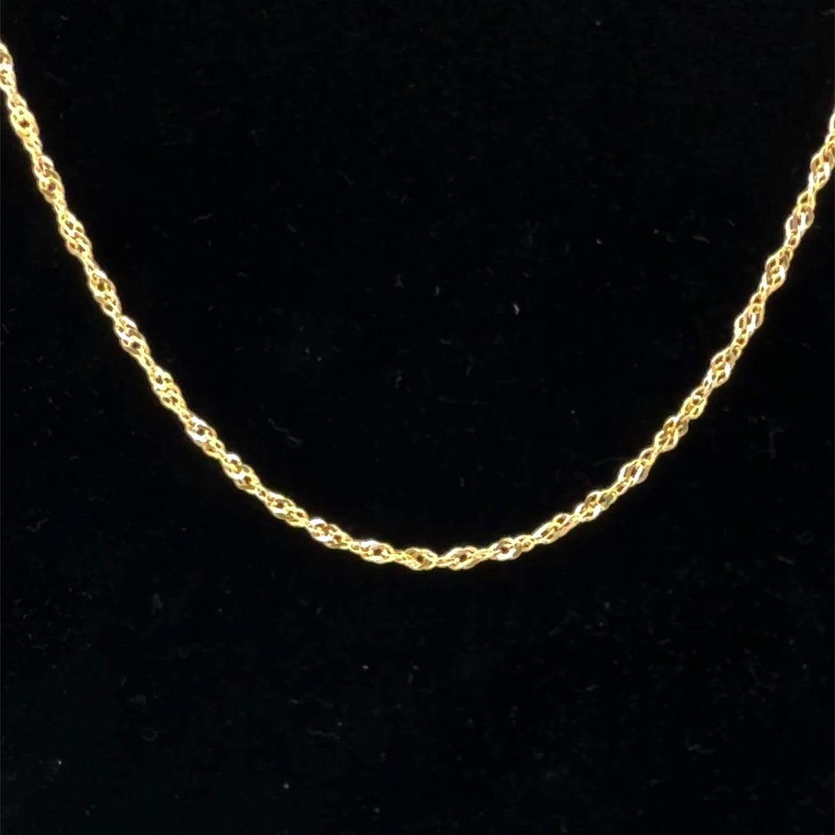 14K Yellow Gold Chain Necklace, Dainty Minimalist Classic Everyday Layering