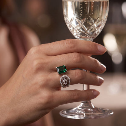 18K & Platinum 2.00ct Tourmaline and Diamond Ring