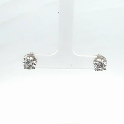 14K White Gold 2.06ctw Lab Grown Diamond Martini Set Earrings