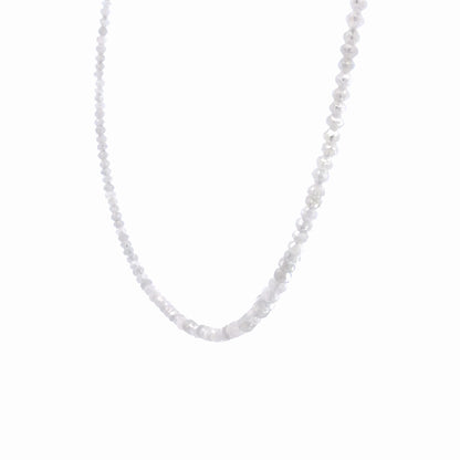 14K Yellow Gold 10.50ctw Natural Diamond Bead Necklace w/ Two Inch Extension Chain