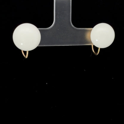 14K Vintage Style Non-Pierced Screwback Earrings